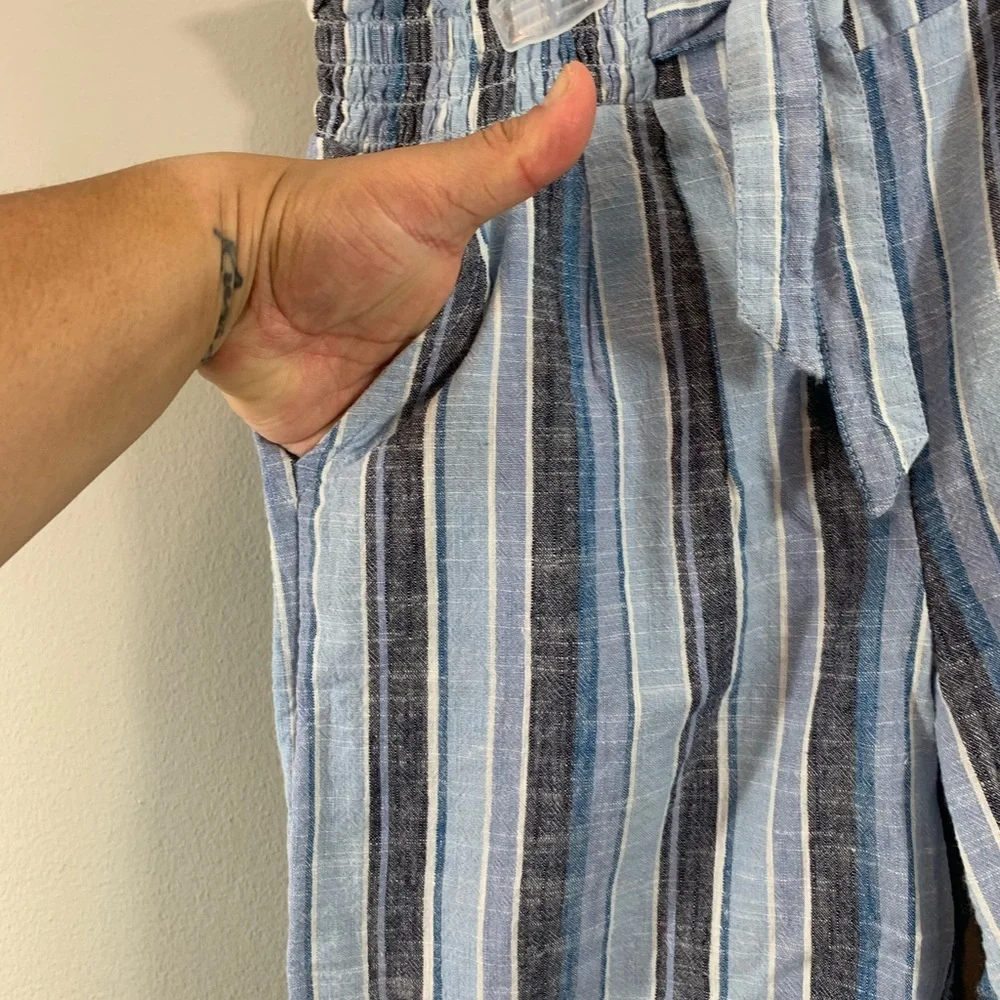 Girls Justice Striped Pants | Blue & White | Size 10 | NWT - Picture 3 of 9